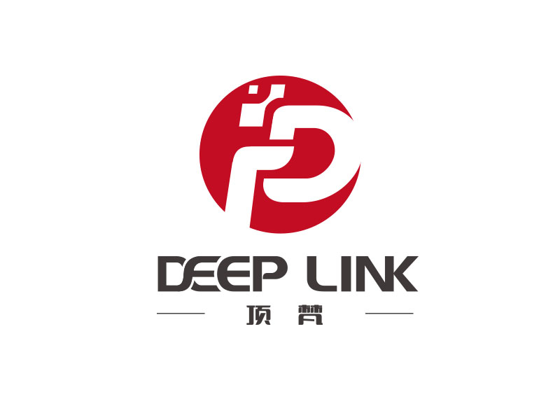 朱紅娟的Deep Link/蘇州頂梵智能科技有限公司logo設計