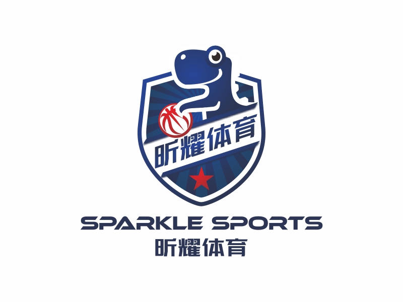 陳國偉的昕耀體育，副標題：SPARKLE SPORTSlogo設計