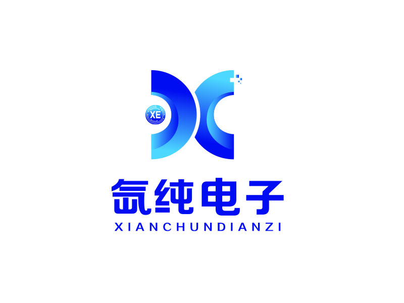 朱紅娟的江蘇氙純電子材料有限公司logo設計