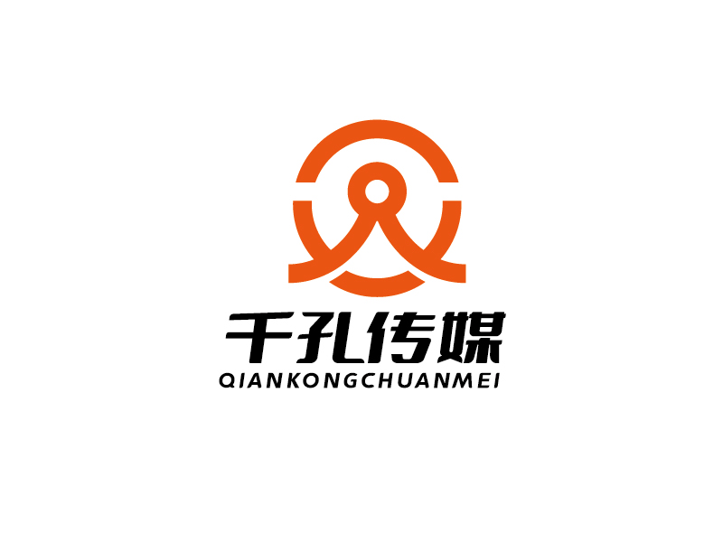 李寧的千孔傳媒logo設計